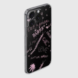 Чехол для iPhone 16 Pro Max силиконовый с защитой камеры LIL Peep - Life Is Beautiful - фото 2