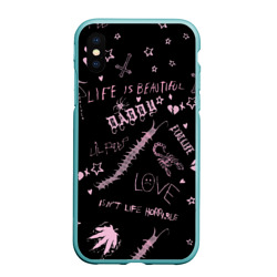 Чехол для iPhone XS Max матовый LIL Peep - Life Is Beautiful