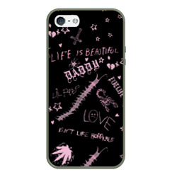 Чехол для iPhone 5/5S матовый LIL Peep - Life Is Beautiful