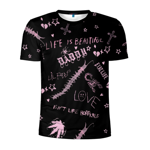 Мужская футболка 3D спортивная LIL PEEP - Life Is Beautiful Фото 01 Мужская футболка 3D спортивная LIL PEEP - Life Is Beautiful Фото 01