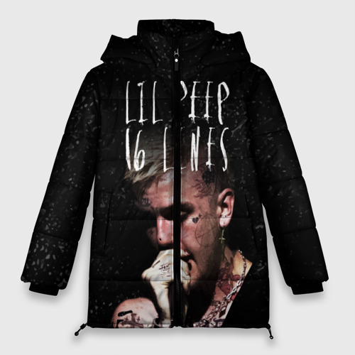 Женская зимняя куртка Oversize LIL Peep - 16 Lines, цвет светло-серый