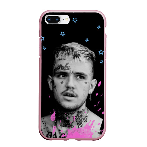 Чехол для iPhone 7Plus/8 Plus матовый LIL Peep - Runaway, цвет розовый