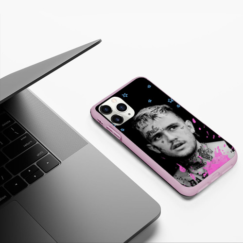 Чехол для iPhone 11 Pro матовый LIL Peep - Runaway, цвет розовый - фото 5