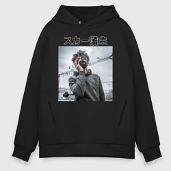 Scarlxrd 2 – Мужское худи Oversize хлопок с принтом купить со скидкой в -21%