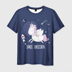 Space unicorn – Мужская футболка 3D с принтом купить со скидкой в -26%