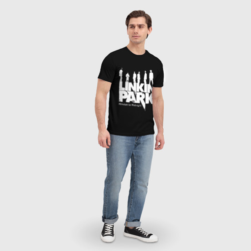 Мужская футболка 3D с принтом LINKIN PARK | ЛИНКИН ПАРК, вид сбоку #3