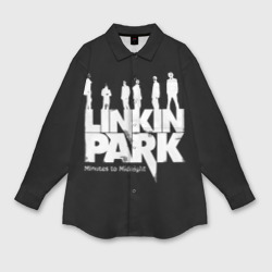 Мужская рубашка oversize 3D Linkin Park Линкин Парк