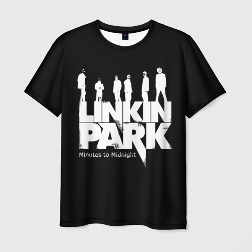 Мужская футболка 3D с принтом LINKIN PARK | ЛИНКИН ПАРК, вид спереди #2