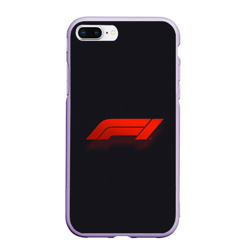 Чехол для iPhone 7Plus/8 Plus матовый Formula 1 Logo, цвет светло-сиреневый