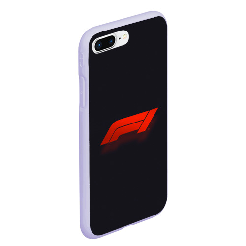 Чехол для iPhone 7Plus/8 Plus матовый Formula 1 Logo, цвет светло-сиреневый - фото 3