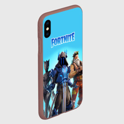 Чехол для iPhone XS Max матовый Fortnite winter season - фото 2