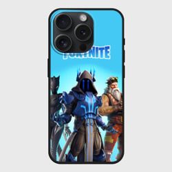 Чехол силиконовый для Apple iPhone 15 Pro матовый Fortnite winter season