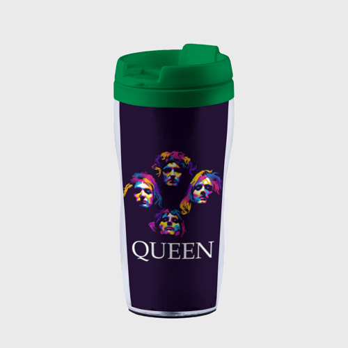Термокружка-непроливайка Queen, цвет зеленый