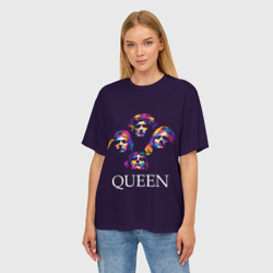 Женская футболка oversize 3D Queen - фото 2