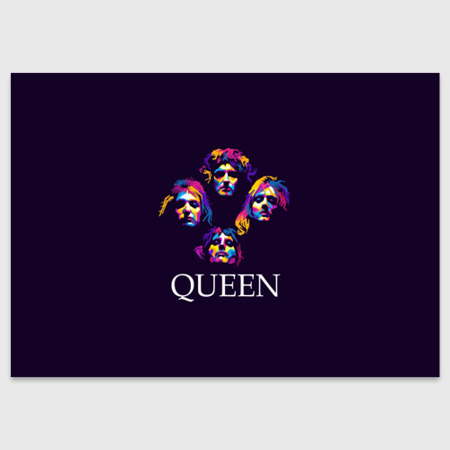 Поздравительная открытка Queen, цвет белый