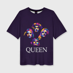 Женская футболка oversize 3D Queen