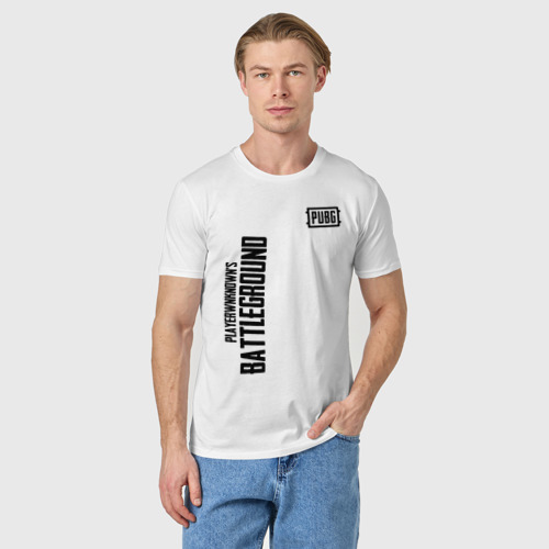 Мужская футболка хлопок PUBG | ПАБГ, цвет белый - фото 3