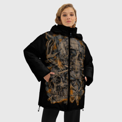 Женская зимняя куртка Oversize Черепа - фото 2