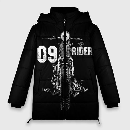 Женская зимняя куртка Oversize 09 rider, цвет красный