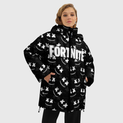 Женская зимняя куртка Oversize Fortnite x Marshmello - фото 2