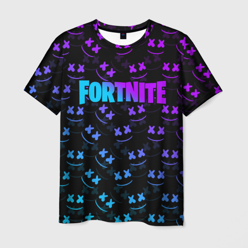 Мужская футболка 3D FORTNITE x MARSHMELLO Фото 01 Мужская футболка 3D FORTNITE x MARSHMELLO Фото 01