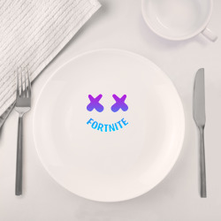Набор: тарелка + кружка Fortnite x Marshmello neon - фото 2
