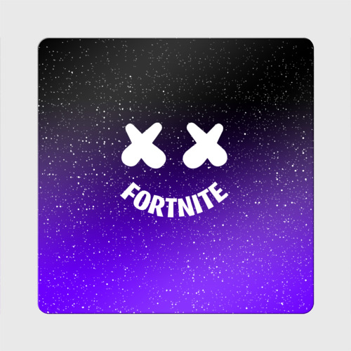 Магнит виниловый Квадрат Fortnite x Marshmello Фортнайт