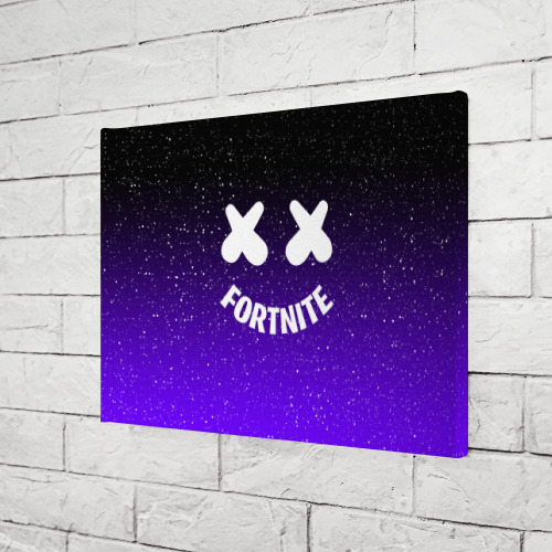 Холст прямоугольный Fortnite x Marshmello Фортнайт, цвет 3D печать - фото 3