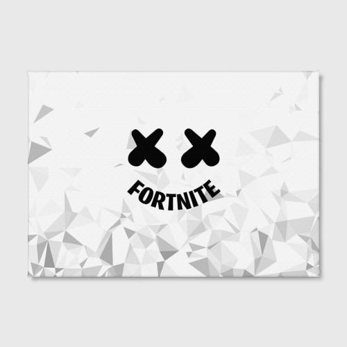 Холст прямоугольный Fortnite x Marshmello, цвет 3D печать - фото 2