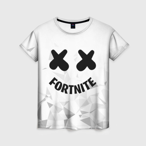 Женская футболка 3D FORTNITE x MARSHMELLO Фото 01 Женская футболка 3D FORTNITE x MARSHMELLO Фото 01