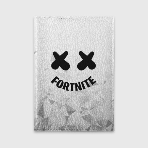 Обложка для автодокументов Fortnite x Marshmello, цвет голубой