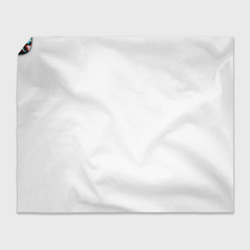 Плед с принтом Marshmello glitch space для любого человека, вид спереди №4. Цвет основы: 3d (велсофт)