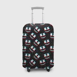 Чехол для чемодана 3D Marshmello glitch space