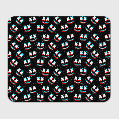 Прямоугольный коврик для мышки Marshmello glitch space