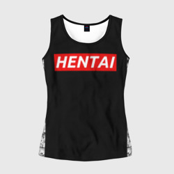 Женская майка 3D HENTAI с ахегао