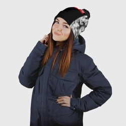 Шапка 3D c помпоном HENTAI с ахегао - фото 2