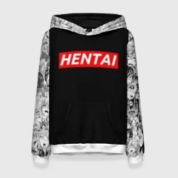 Женская толстовка 3D HENTAI с ахегао