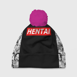 Шапка 3D c помпоном HENTAI с ахегао