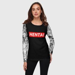 Женский лонгслив 3D HENTAI с ахегао - фото 2