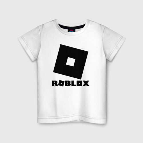 Детская футболка хлопок Roblox, цвет белый