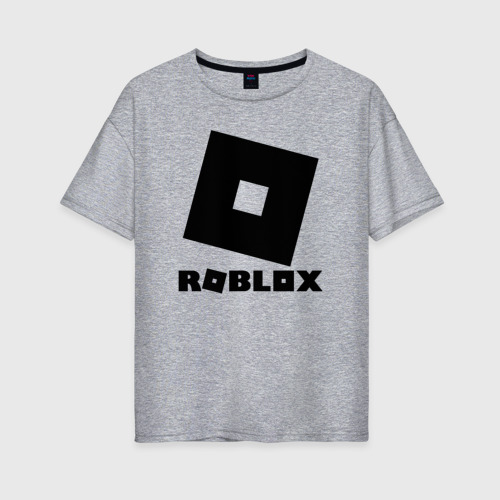 Женская футболка хлопок Oversize Roblox, цвет меланж