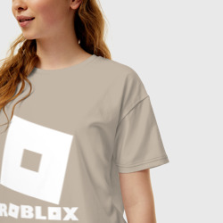 Женская футболка хлопок Oversize Roblox - фото 2