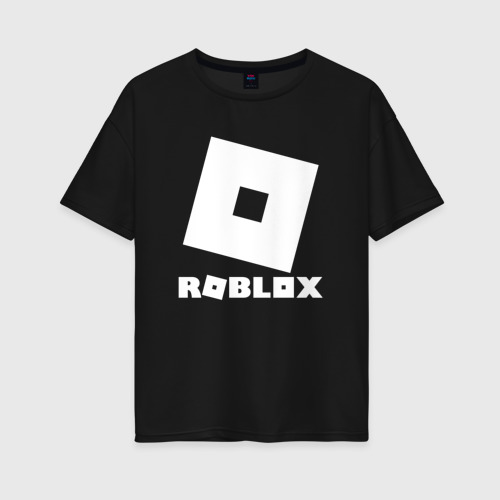 Женская футболка хлопок Oversize Roblox, цвет черный