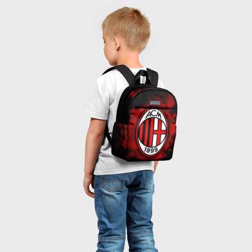 Детский рюкзак 3D с принтом Милан, фото на моделе #1