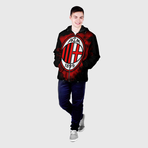 Мужская куртка 3D с принтом Милан, фото на моделе #1