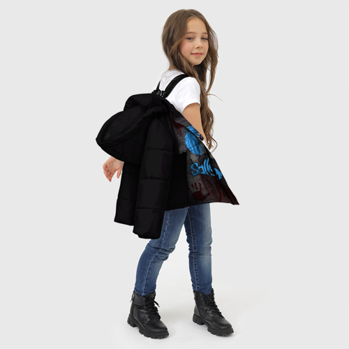 Зимняя куртка для девочек 3D Sally Face, цвет черный - фото 6