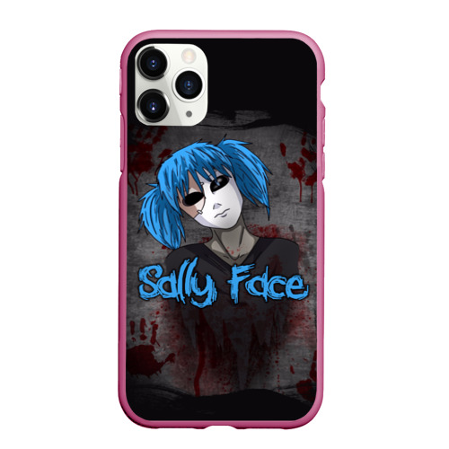 Чехол для iPhone 11 Pro Max матовый Sally Face, цвет малиновый