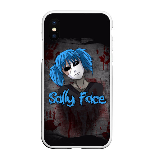 Чехол для iPhone XS Max матовый Sally Face, цвет белый