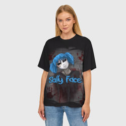 Женская футболка oversize 3D Sally Face - фото 2