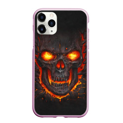 Чехол для iPhone 11 Pro Max матовый Skull Lava